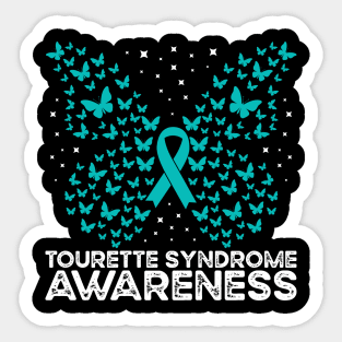 Tourette Syndrome Awareness Butterfly Tourette Syndrome Sticker